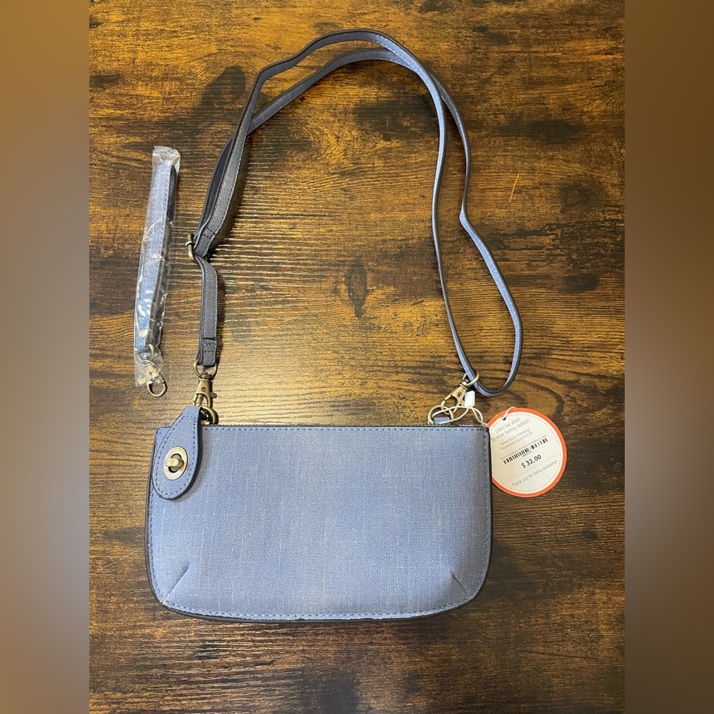 Joy Susan - NWT Chambray Linen Color Crossbody/Wristlet